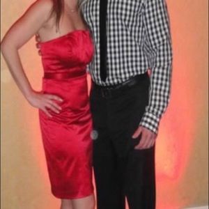 💃 HOT Holiday dress- Christmas red cocktail Dress